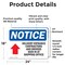 Signmission Delivery Entrance Contractors Sign, Vinyl Decal, 24in W x 18in L, 2PK OS-2PACK-NS-D-1824-L-10968 - alternate 6